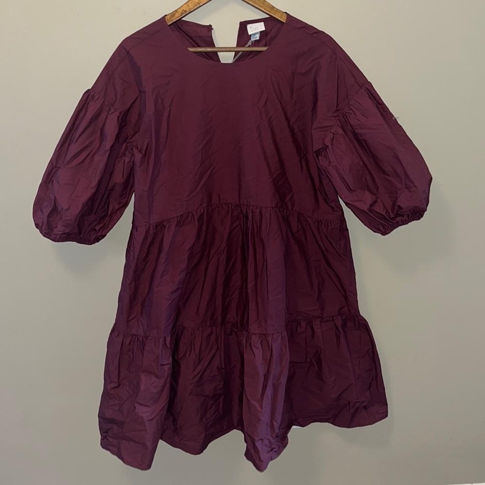 Tiered Puff-Sleeved A New Day Dress